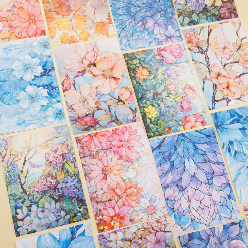 Glass Flowers Sticker Sheets