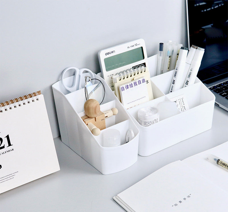 White Multipurpose Pen Holder