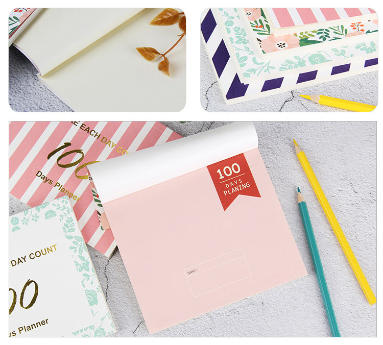 100 Days Planner Notepad