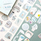 Blue Ice Cream Stickers Box
