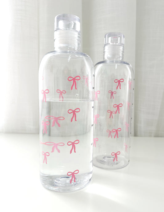 Bow Clear Time Scale Water Bottle