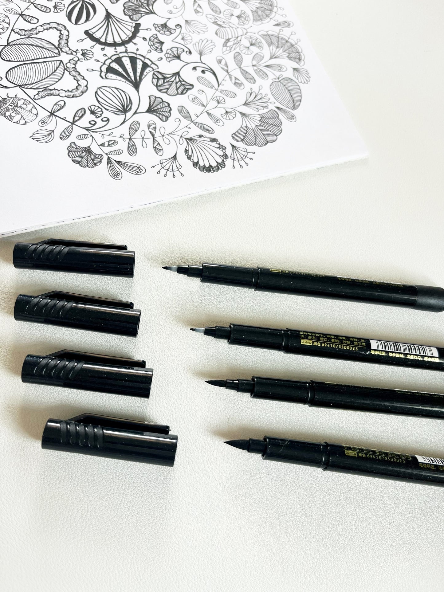 Black Sketch & Brush Pen
