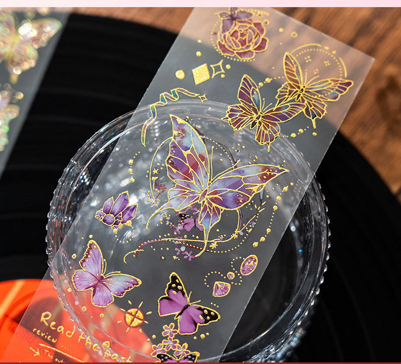 Butterfly Gilded PET Sticker Sheets