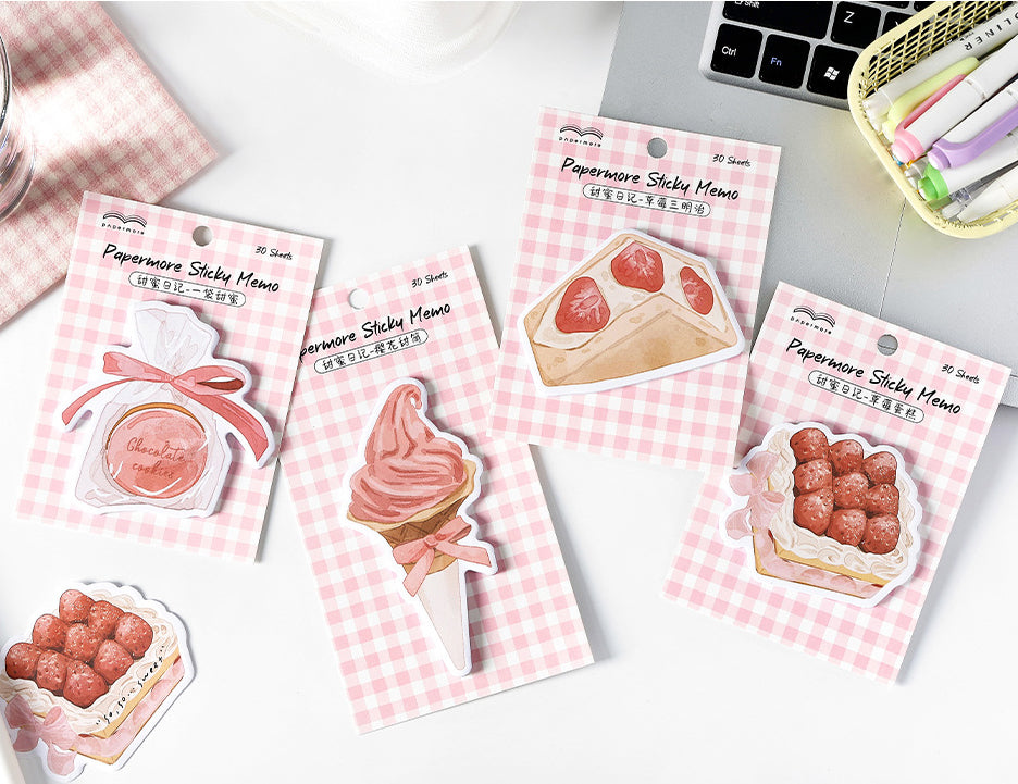 Pink Cake Sticky Notes