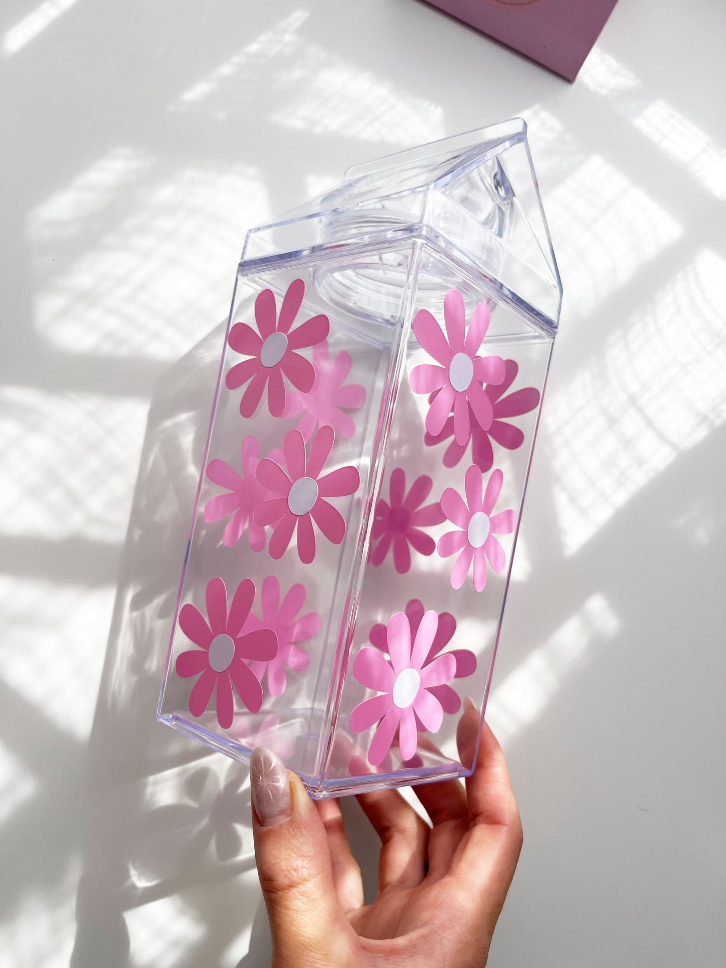 Daisy Milk Carton Water Bottle