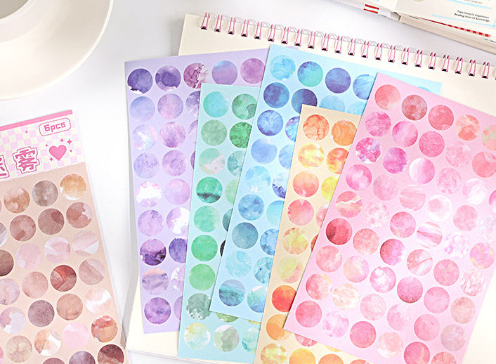 Colorful Dot Sticker Sheets