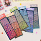 Small Glitter Letter Stickers