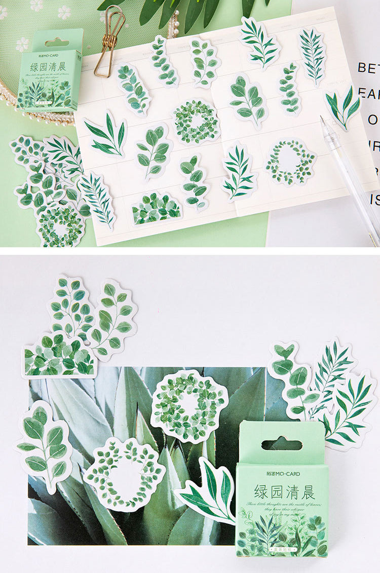 Green Garden Stickers Box