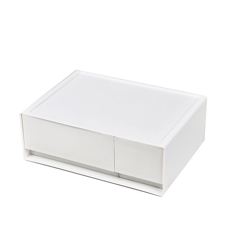 Stackable White Drawer Set