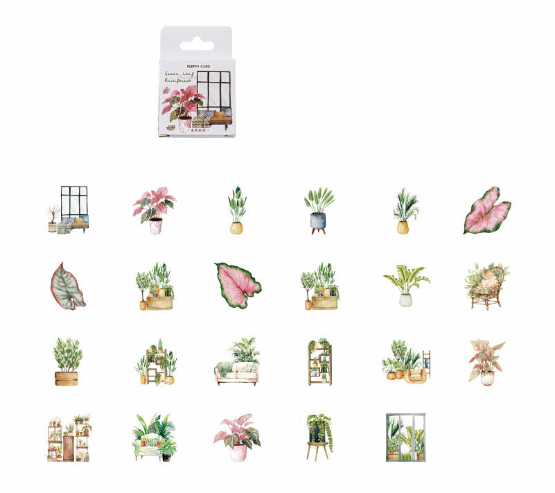 Indoor Plants Stickers Box