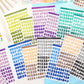 Colorful Letter Sticker Sheets