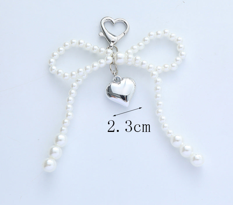 Pearl Bow Keychain