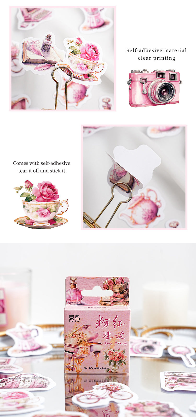 Pink Theory Stickers Box