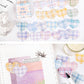Plaid Heart Stickers Box
