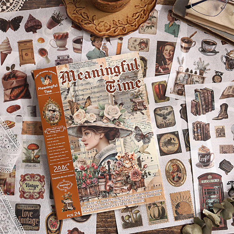 Retro European Stickers Book