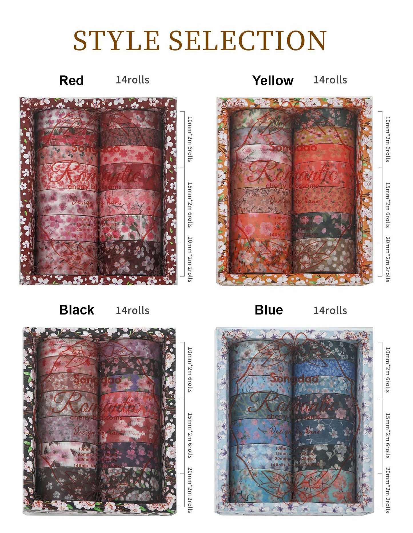Cherry Blossom Washi Tape Set