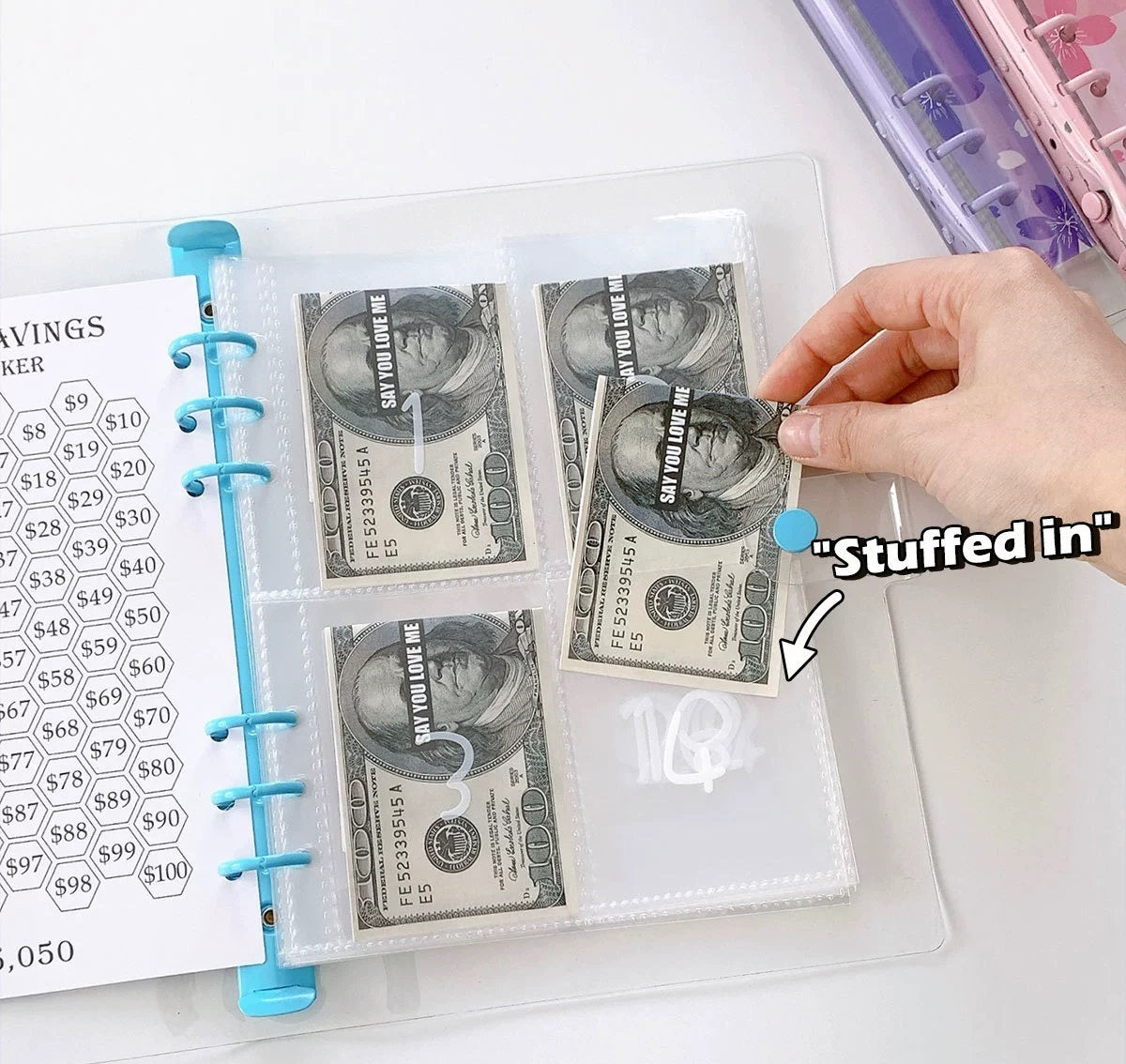 100 Envelope Savings Challenge Binder