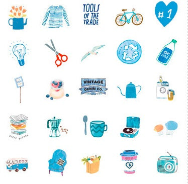 Blue Stickers Box