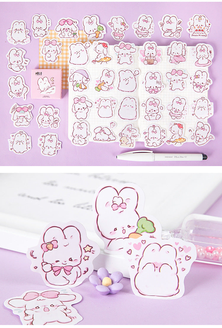 Cute Bunny Stickers Box