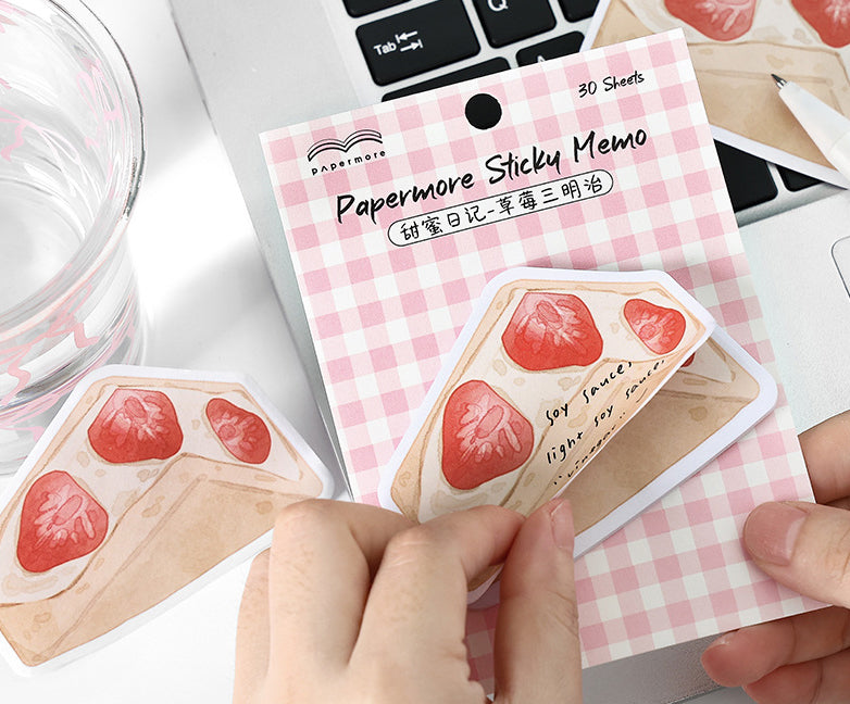 Pink Cake Sticky Notes
