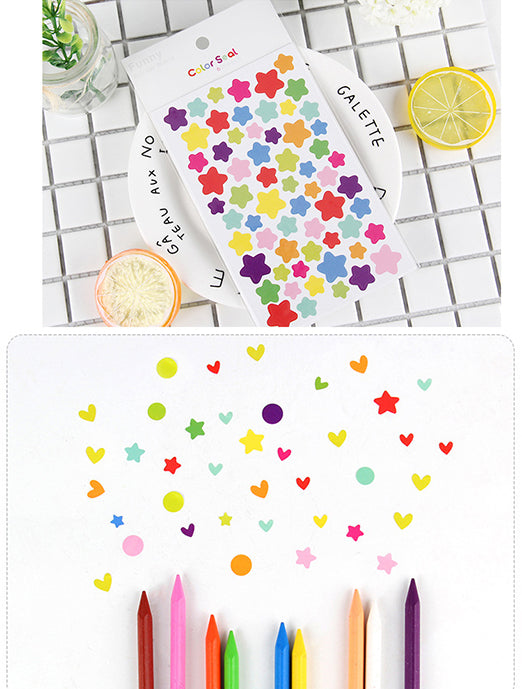 Colorful Shapes Sticker Sheets