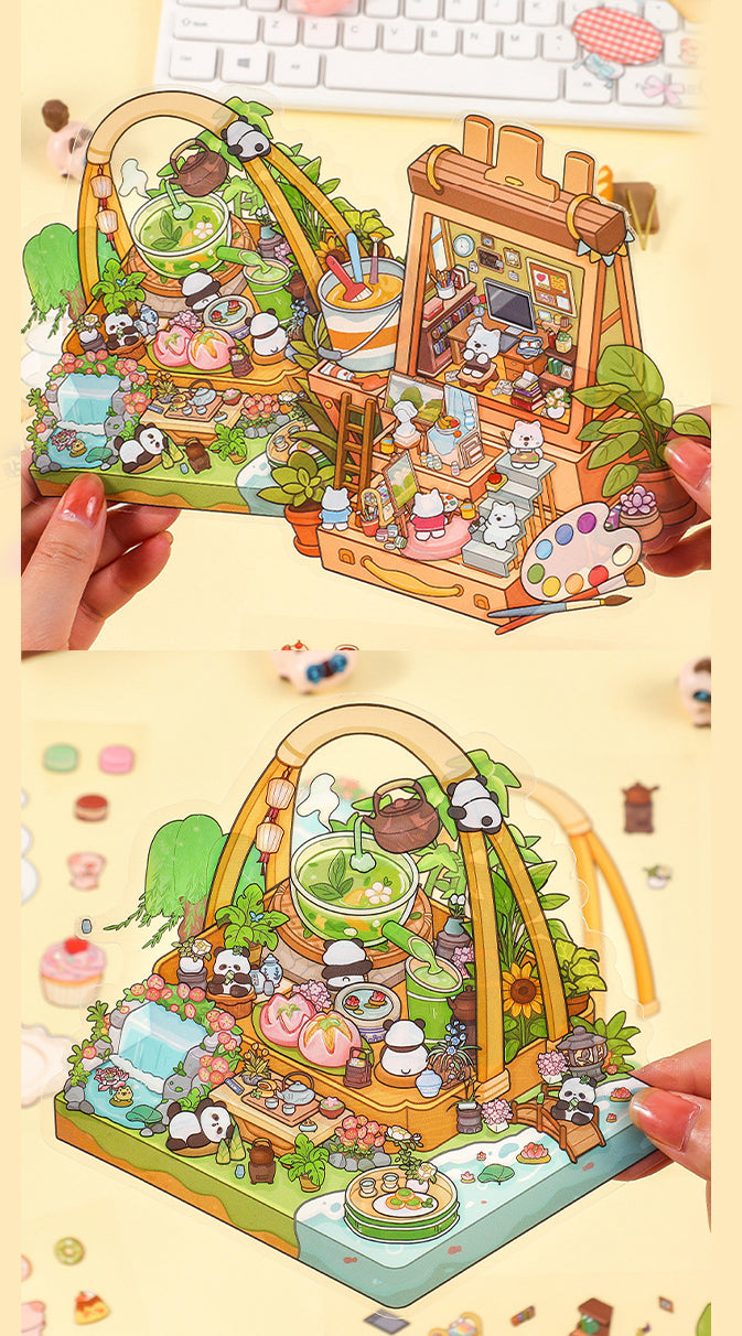 Cute Scene DIY Stickers Set