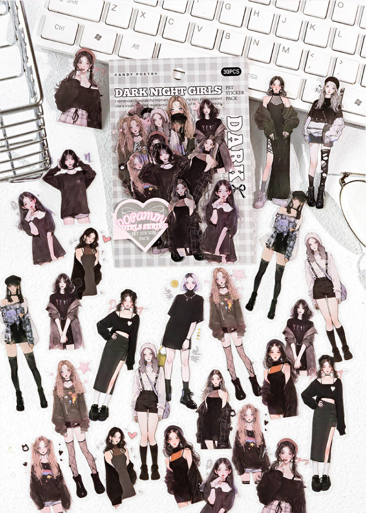 Dopamine Girl PET Stickers