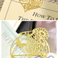 Letter From Flowers Metal Bookmark