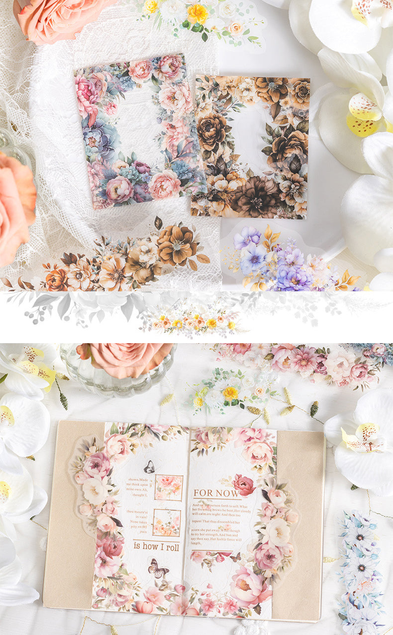 Sea of Flowers Series PET Stickers