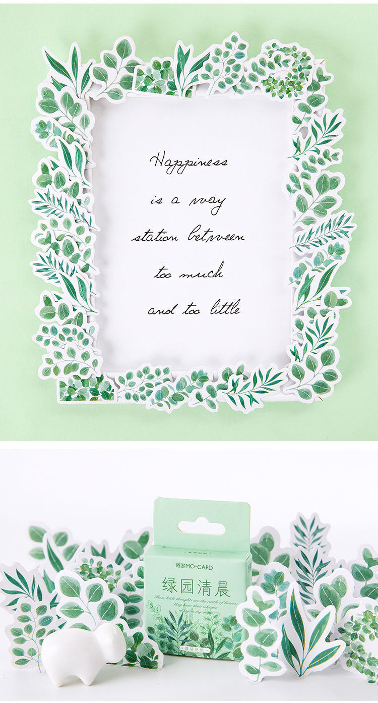 Green Garden Stickers Box