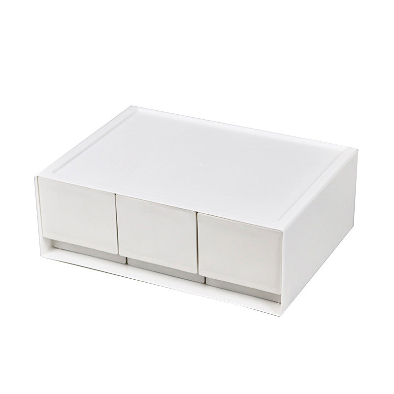 Stackable White Drawer Set