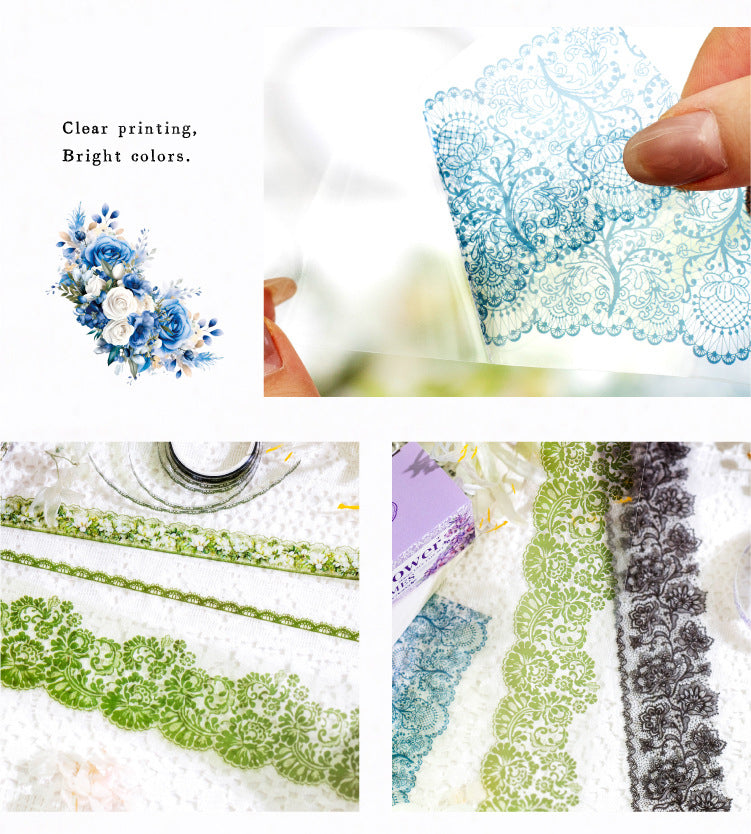 Flower Times Lace PET Tape Set