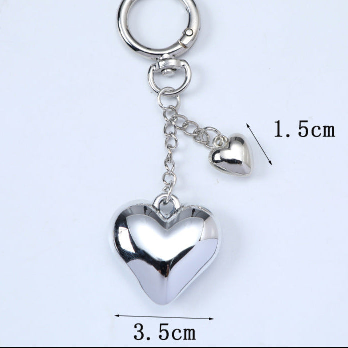 Metal Heart Keychain