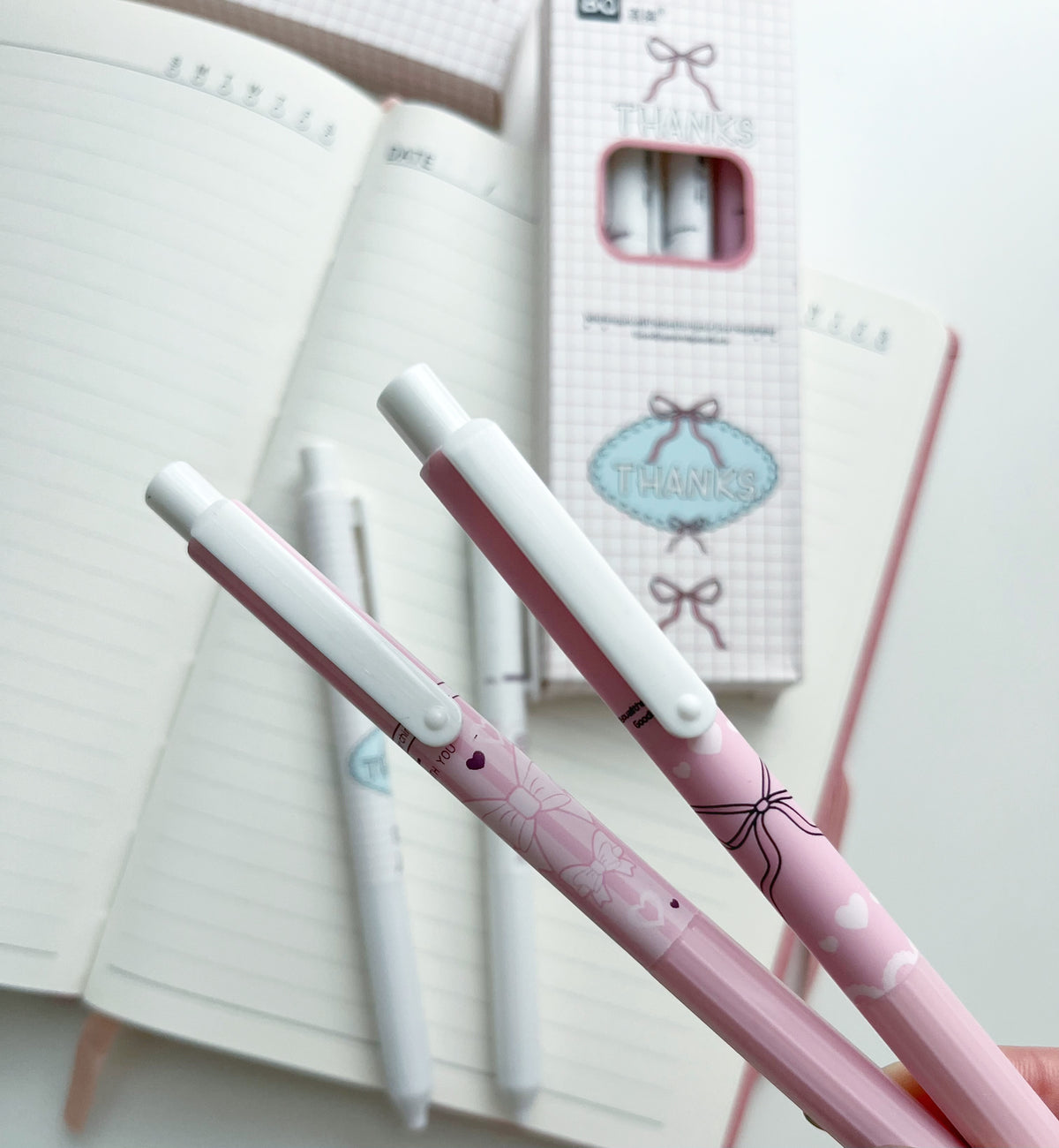 Cute Bow Pen Set