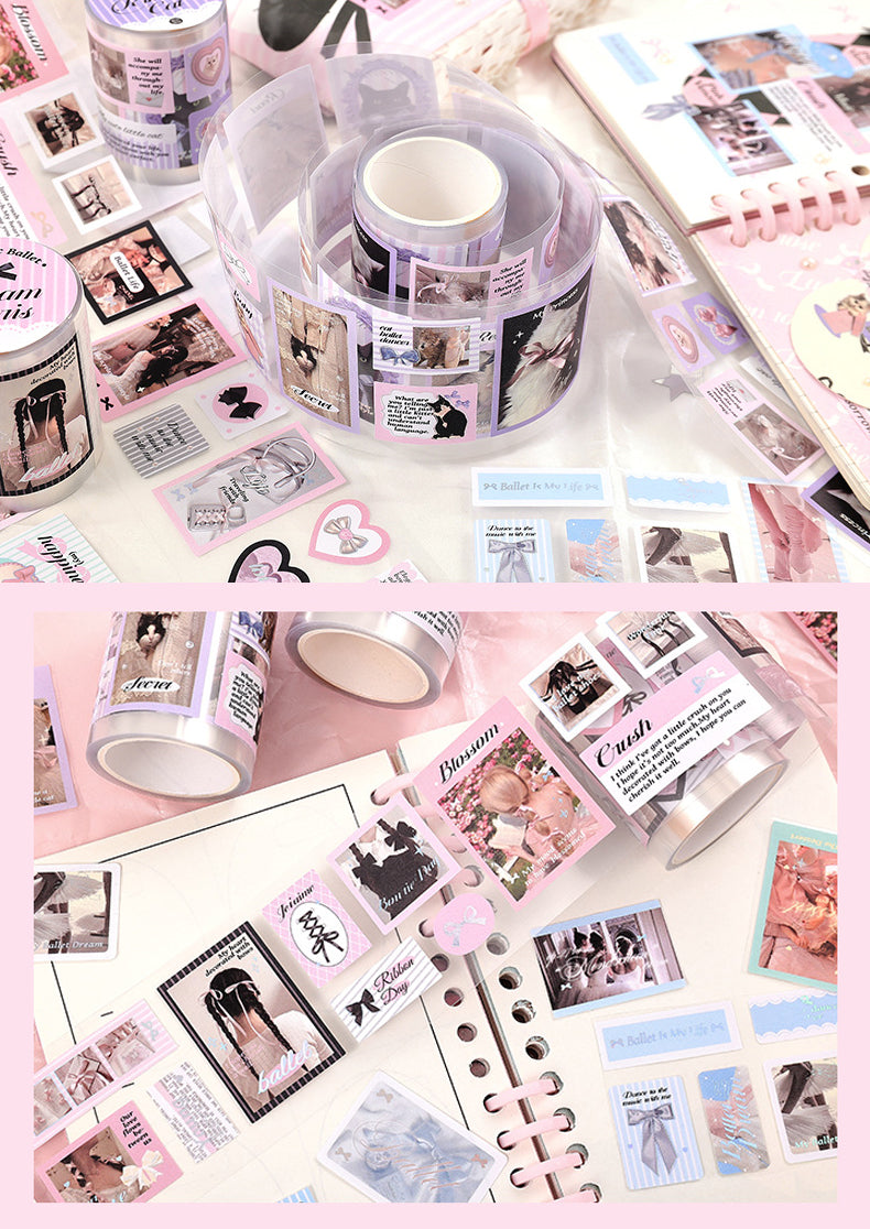 Romantic Ballet Stickers Roll