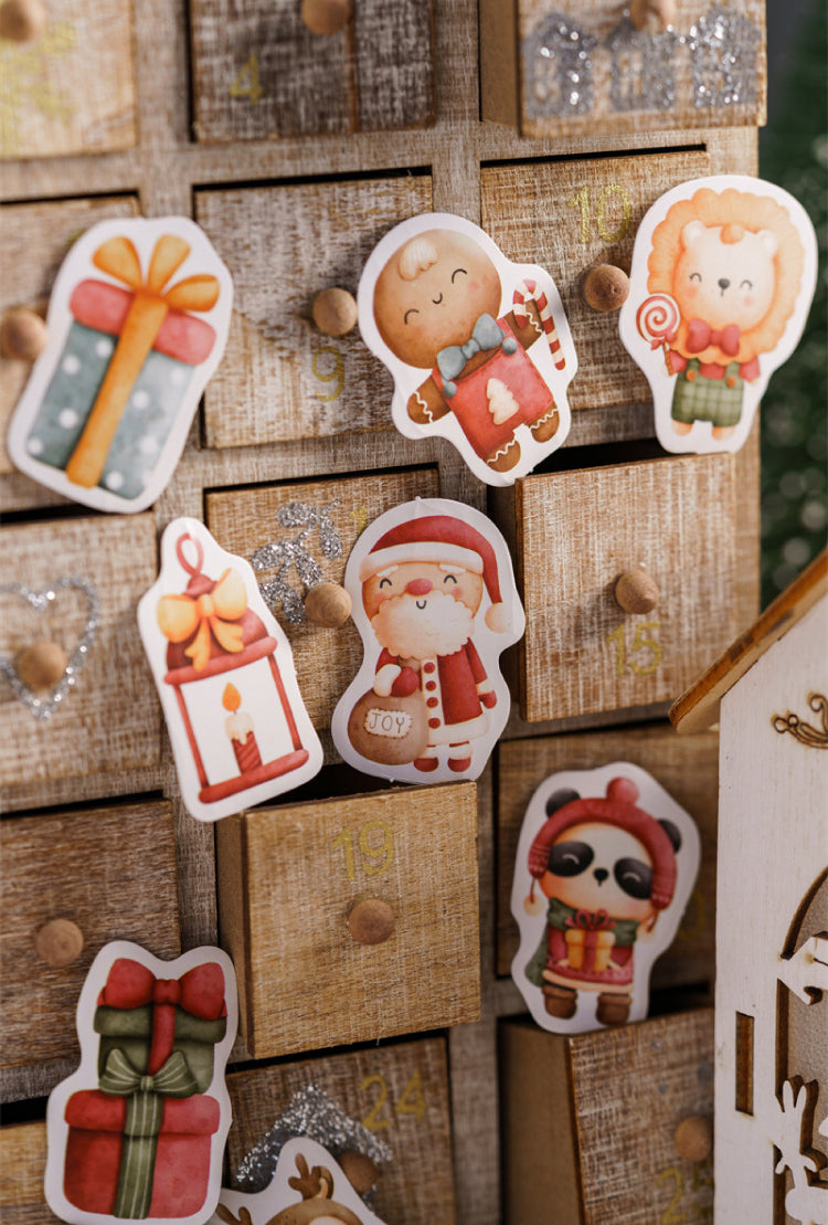 Happy Christmas Stickers Box