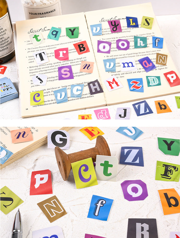 Retro Alphabet Stickers Box