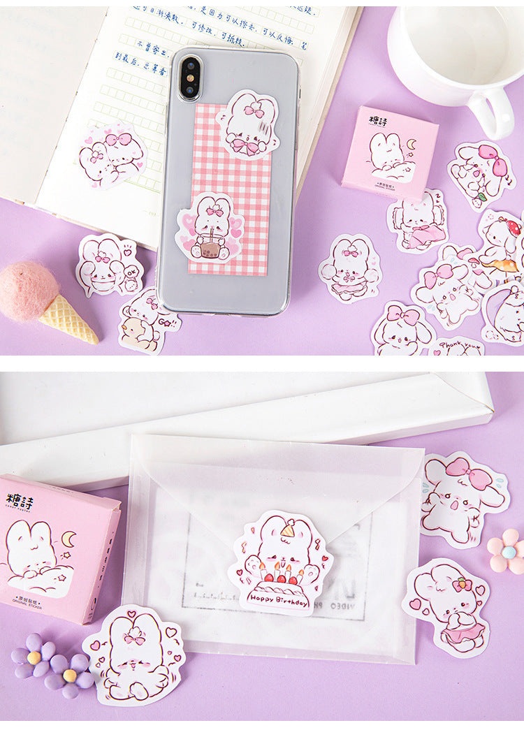 Cute Bunny Stickers Box