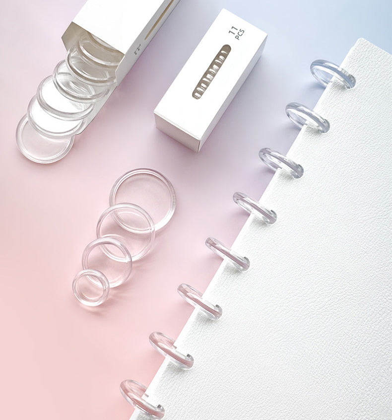 Clear Discbound Notebook Binding Discs