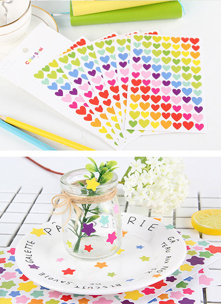 Colorful Shapes Sticker Sheets