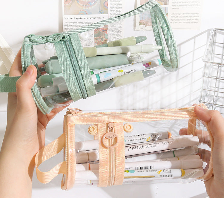 Cylinder Clear Pencil Case
