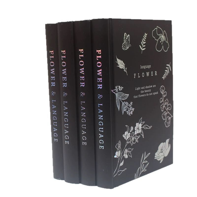Flower Language Black Diary