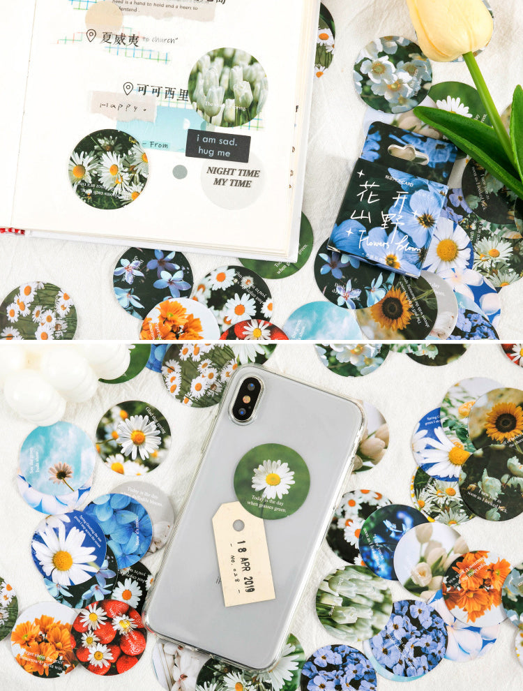 Flowers Bloom Stickers Box