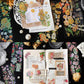 Golden Flowers PET Stickers