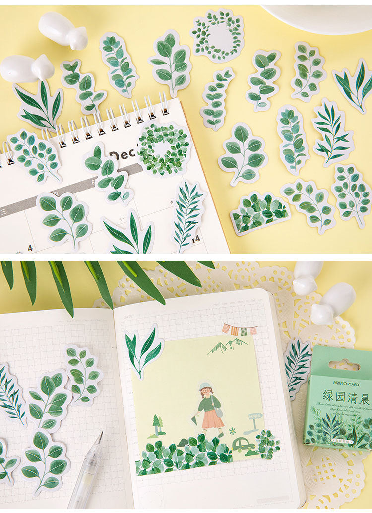 Green Garden Stickers Box