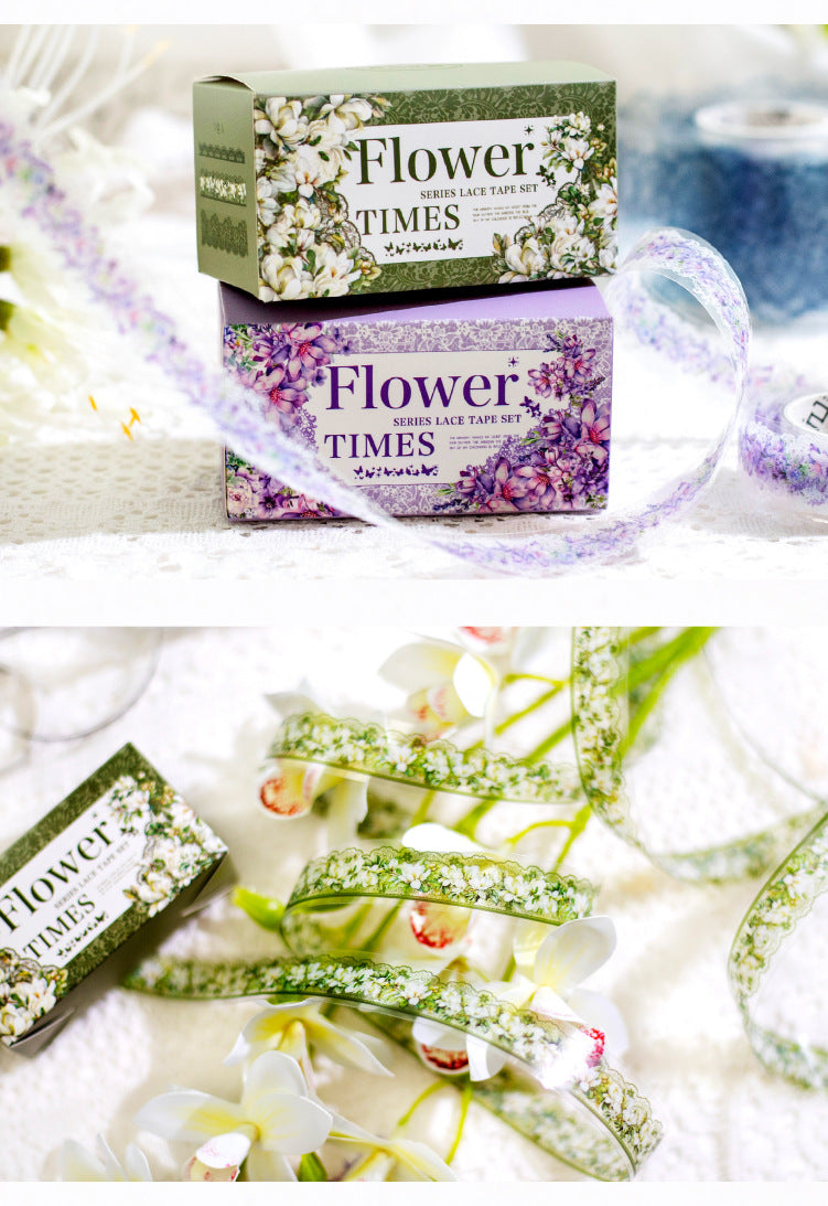 Flower Times Lace PET Tape Set