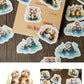 Otter Family Stickers Box