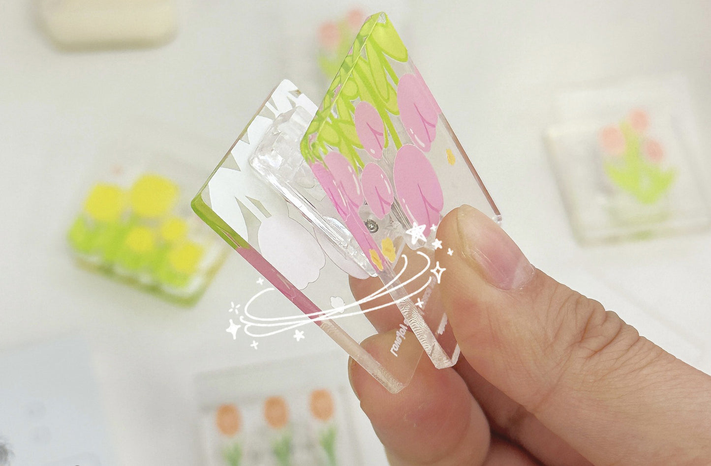 Acrylic Square Paper Clip