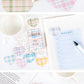 Plaid Heart Stickers Box