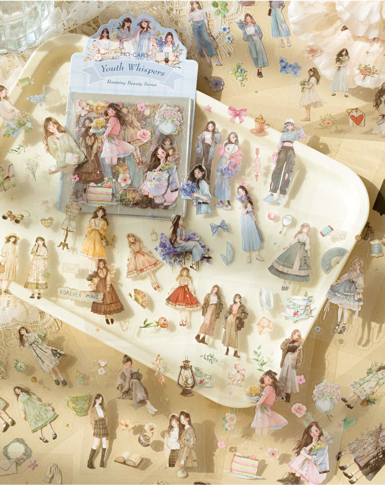 Roaming Beauty PET Stickers